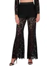 Bcbgmaxazria Lace Flared Pants In Black