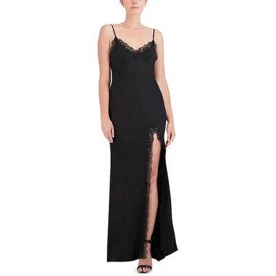 strapless open back dress BCBG Max Azria Black Tulle Ruffle Gown Dress Sz Sm – Wopsters Closet main image 1