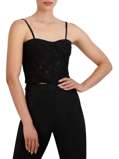 Bcbgmaxazria Womens Lace Underwire Cropped In Black