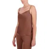 Bcbgmaxazria Cowl Neck Camisole Top In Brown