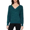 Bcbgmaxazria Womens Marled V-neck Pullover Sweater In Multi