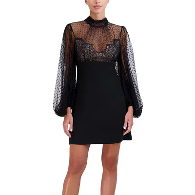 Bcbgmaxazria Blouson Sleeve Dress In Black