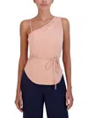 Bcbgmaxazria Womens One Shoulder Gathered Blouse In Multi