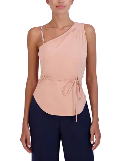 BCBGMAXAZRIA WOMENS ONE SHOULDER GATHERED BLOUSE