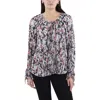 Bcbgmaxazria Womens Pleated Polyester Blouse In Multi