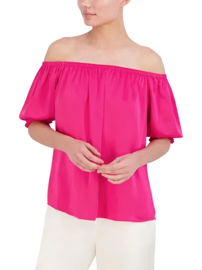 Bcbgmaxazria Off-the-shoulder Top In Pass Pink