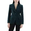 Bcbgmaxazria Womens Pocket Cotton Two-button Blazer In Gold