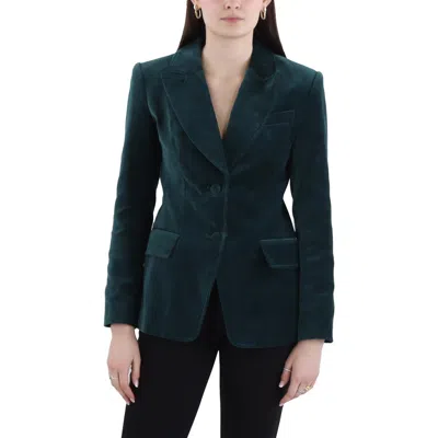 Bcbgmaxazria Womens Pocket Cotton Two-button Blazer In Gold