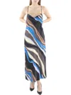 Bcbgmaxazria Womens Printed Halter Midi Dress In Multi