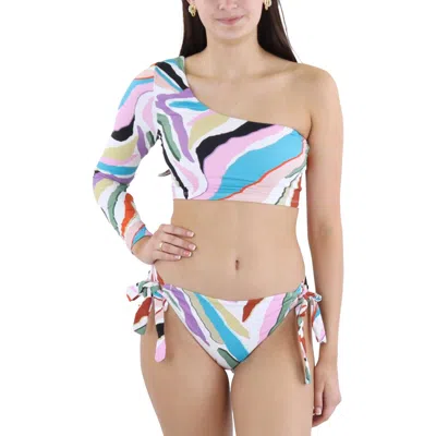 Bcbgmaxazria Womens Printed Nylon Swim Bottom Separates In Multi