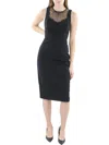 BCBGMAXAZRIA WOMENS SLEEVELESS ILLUSION COCKTAIL AND PARTY DRESS