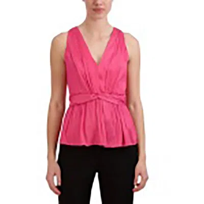 Bcbgmaxazria Womens Solid Polyester Pullover Top In Pink