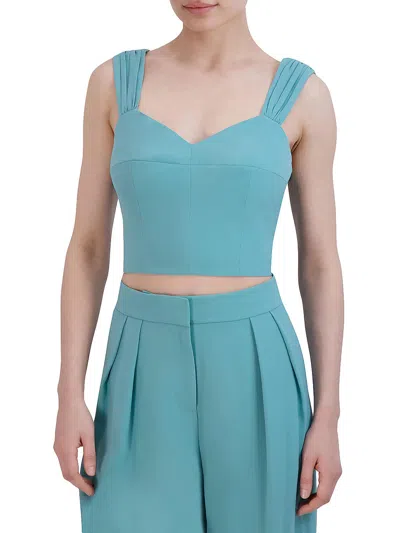Bcbgmaxazria Sweetheart Crop Top In Blue