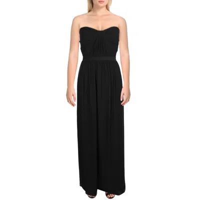 Bcbgmaxazria Womens Strapless Ruched Formal Dress In Black