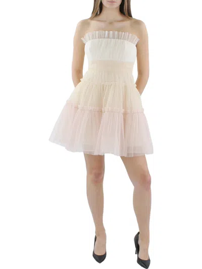 bcbg beige dress BCBG MAXAZRIA Lace Beige Size Large Short Dress main image 1
