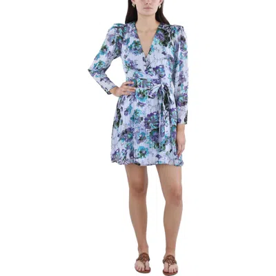 Bcbgmaxazria Womens Wrap Polyester Mini Dress In Multi
