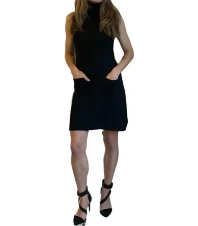 Bcbgmaxazria Wool-angora Blend Dress In Black