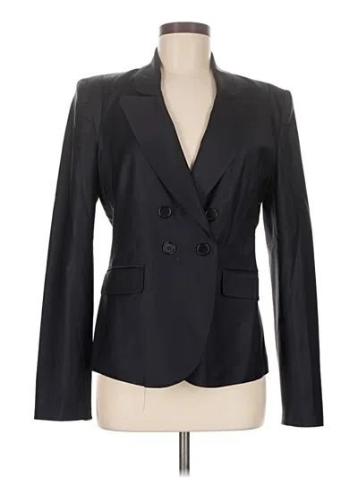 Pre-owned Bcbgmaxazria Wool Blazer Jacket In Black