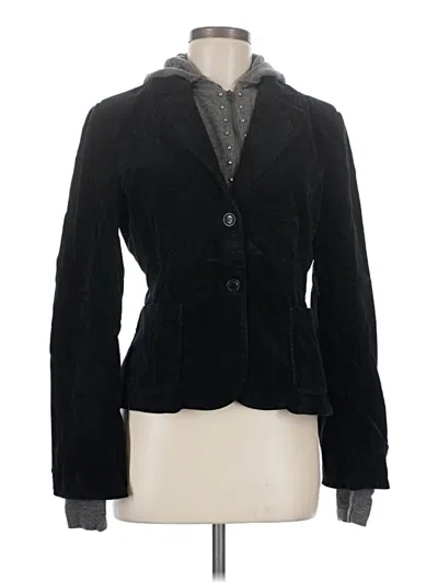 Pre-owned Bcbgmaxazria Wool Blazer Jacket In Black