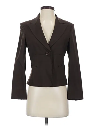 Pre-owned Bcbgmaxazria Wool Blazer Jacket In Brown