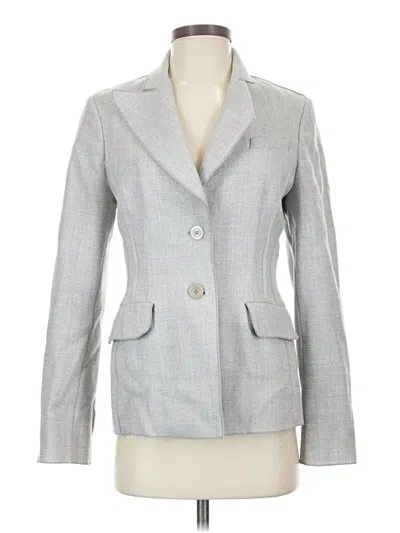 Pre-owned Bcbgmaxazria Wool Blazer Jacket In Gray