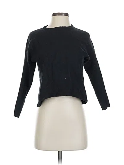 Pre-owned Bcbgmaxazria Wool Cardigan Sweater In Black