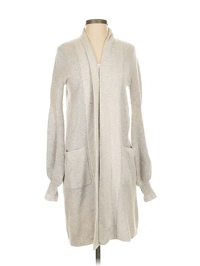 Pre-owned Bcbgmaxazria Wool Cardigan Sweater In Gray