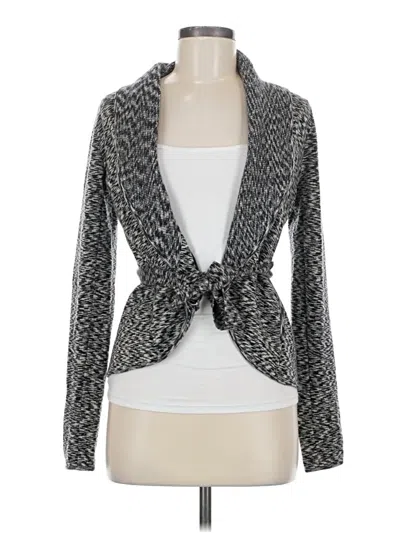 Pre-owned Bcbgmaxazria Wool Cardigan Sweater In Gray