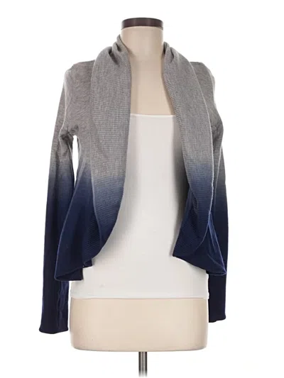 Pre-owned Bcbgmaxazria Wool Cardigan Sweater In Gray