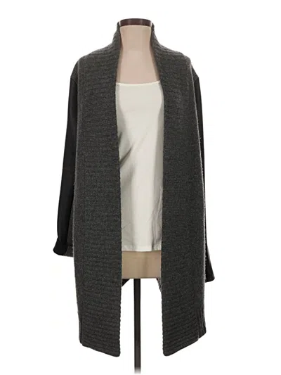Pre-owned Bcbgmaxazria Wool Cardigan Sweater In Gray