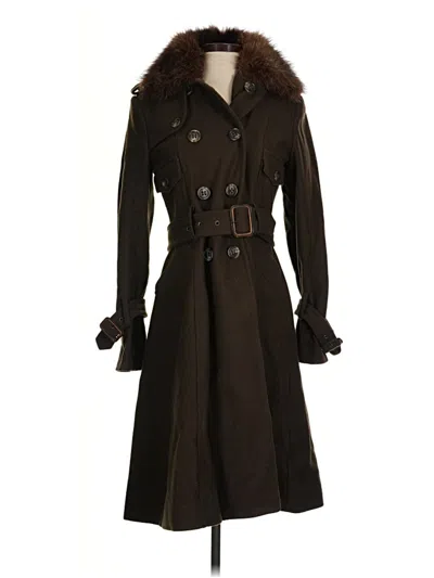 Pre-owned Bcbgmaxazria Wool Coat In Brown