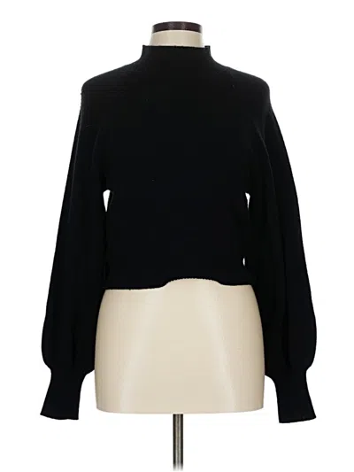 Pre-owned Bcbgmaxazria Wool Pullover Sweater In Black