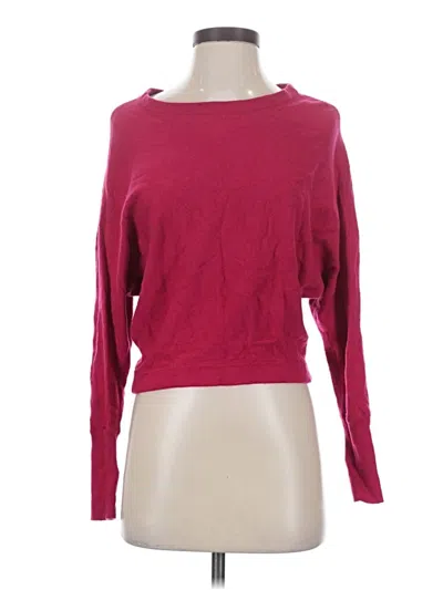 Pre-owned Bcbgmaxazria Wool Pullover Sweater In Burgundy