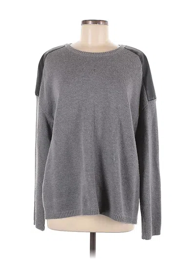 Pre-owned Bcbgmaxazria Wool Pullover Sweater In Gray