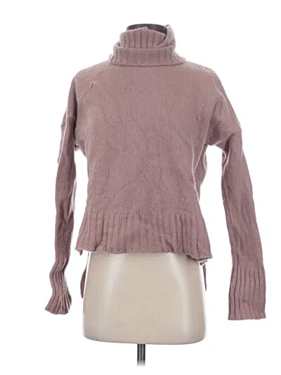 Pre-owned Bcbgmaxazria Wool Pullover Sweater In Purple