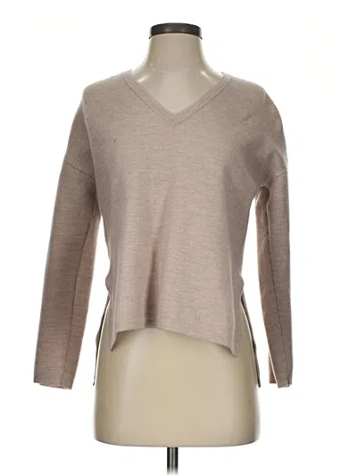 Pre-owned Bcbgmaxazria Wool Pullover Sweater In Tan