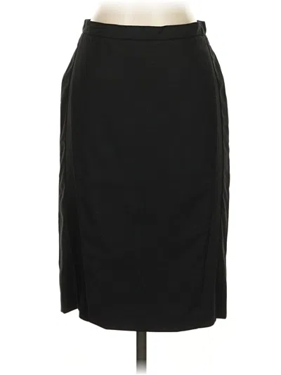 Pre-owned Bcbgmaxazria Wool Skirt In Black