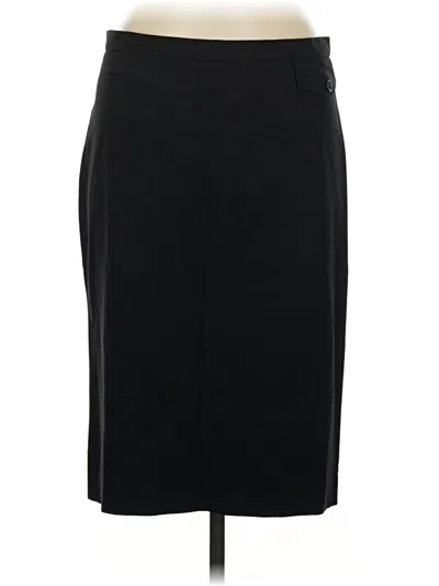 Pre-owned Bcbgmaxazria Wool Skirt In Black