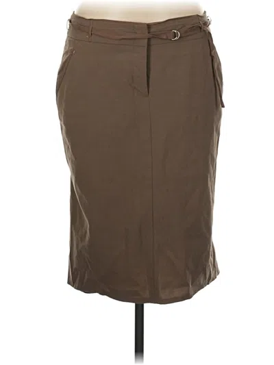Pre-owned Bcbgmaxazria Wool Skirt In Brown