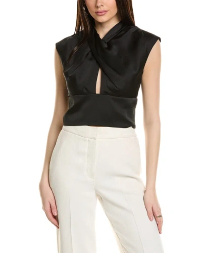 Bcbgmaxazria Woven Top In Black