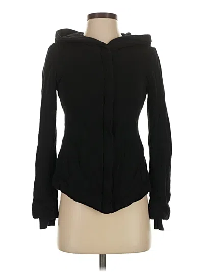 Pre-owned Bcbgmaxazria Zip Up Hoodie In Black