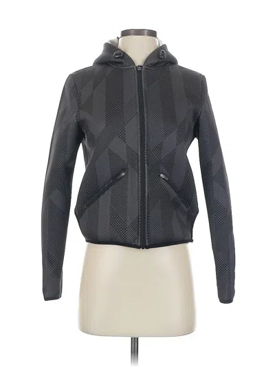 Pre-owned Bcbgmaxazria Zip Up Hoodie In Gray