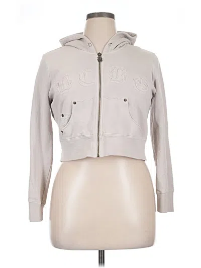 Pre-owned Bcbgmaxazria Zip Up Hoodie In Gray