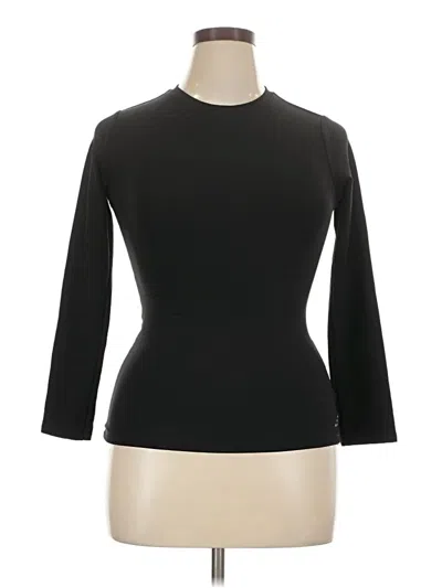 Pre-owned Bcg 3/4 Sleeve Top Black Mock Neckline Tops