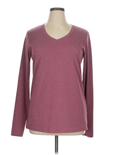 Pre-owned Bcg Long Sleeve T-shirt In Burgundy