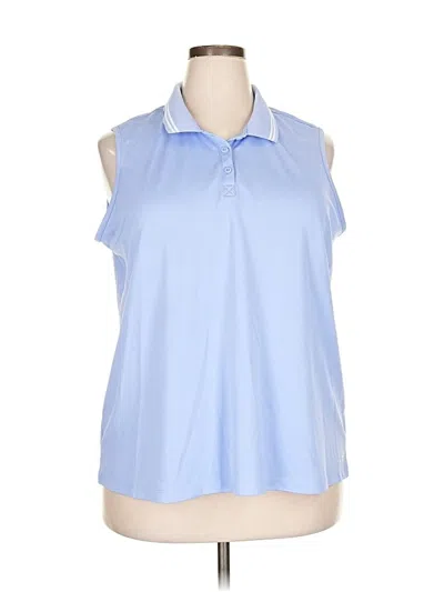 Pre-owned Bcg Short Sleeve Polo Shirt In Blue