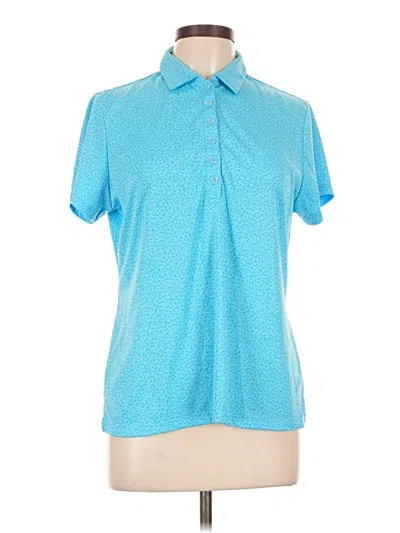 Pre-owned Bcg Short Sleeve Polo Shirt In Blue