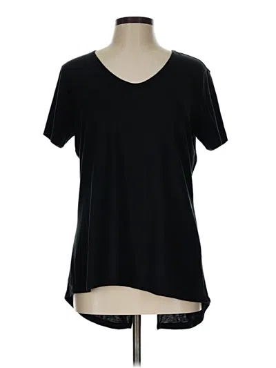Pre-owned Bcg Short Sleeve Top Black Scoop Neck Tops