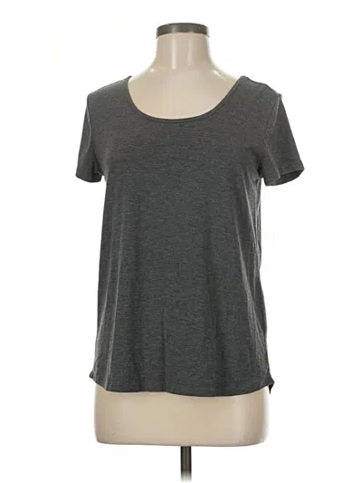 Pre-owned Bcg Short Sleeve Top Gray Scoop Neck Tops