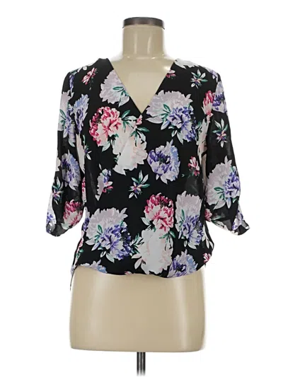 Pre-owned Bcx 3/4 Sleeve Blouse In Black